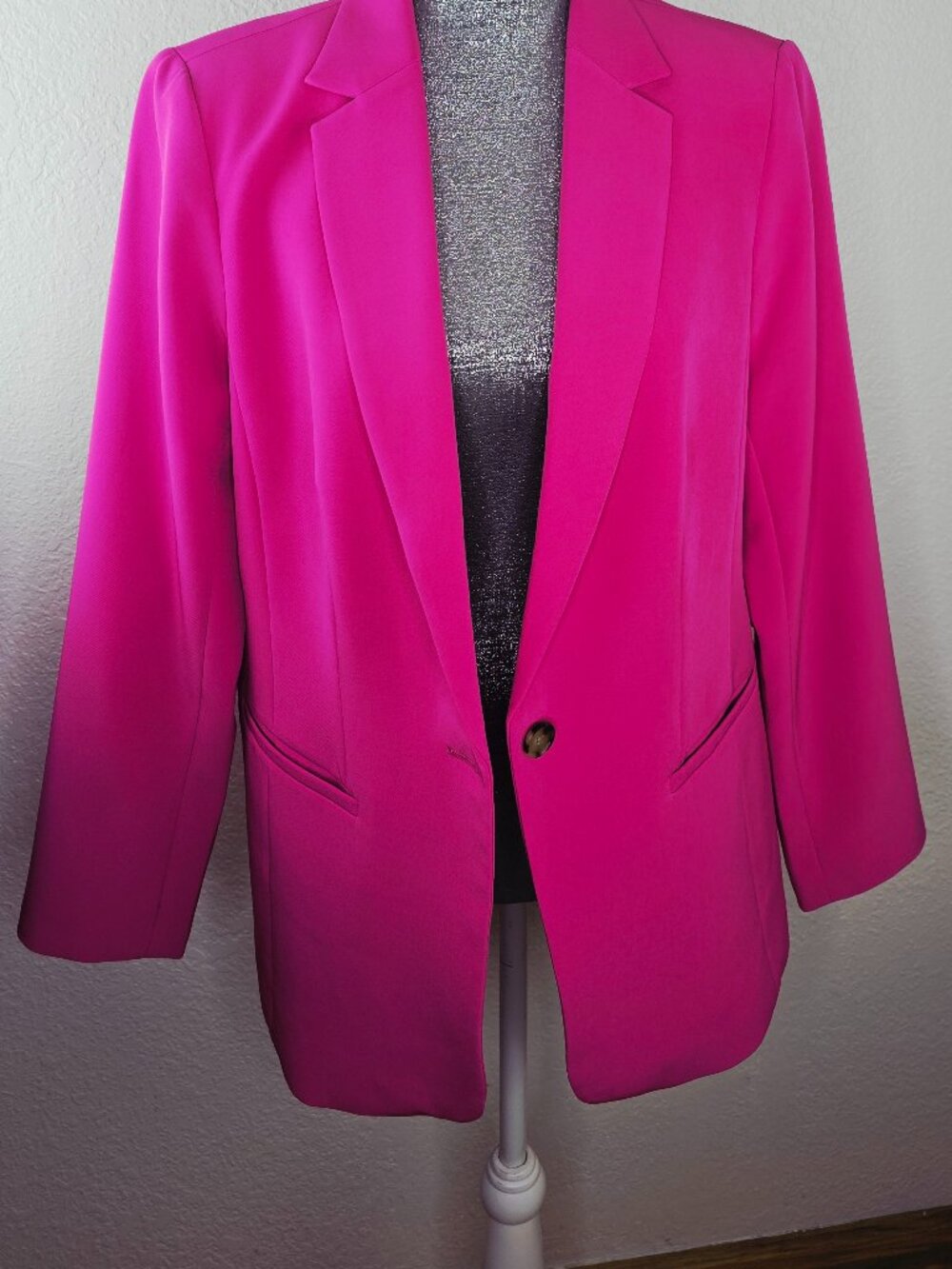 LOFT Structured Pink Blazer Size 12